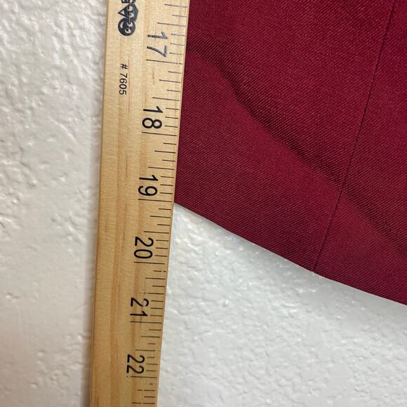 F21 Burgundy Strapless Tube Button Waistcoat Plus Size 2X - Picture 8 of 9